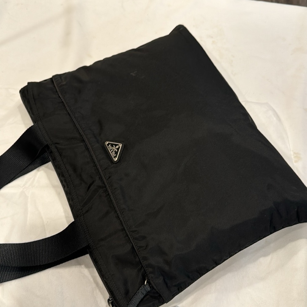 Prada Black Nylon Shoulder Tote - Picture 4 of 14